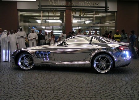 BENZ BUILT IN WHITE GOLD - mercedes, car, white gold