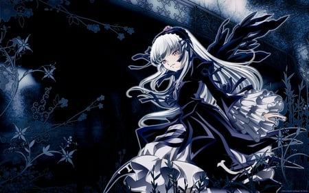 Suigintou - rozen maiden, living doll, anime, suigintou