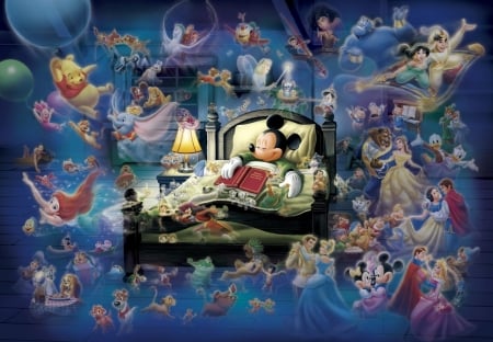 :) - mickey mouse, fantasy, sleep, disney, dream