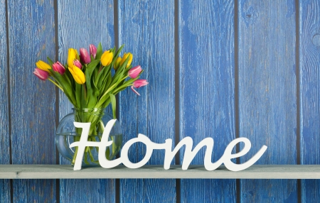 :) - card, flower, home, word, tulip, wood, blue