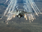F-22 Raptor Deploying Flares