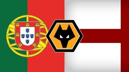 England Portugal Wolves - the wolves, molineux, wolf, england, football, fc, gold and black, wolves football club, screensaver, fwaw, soccer, portuguese, wolverhampton wanderers football club, flag, english, Portugal, wwfc, wolverhampton, wolverhampton wanderers fc, wolves, fans, wanderers, wolves fc, wallpaper