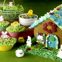 Easter Gingerbread House