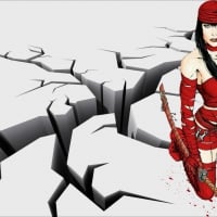 Elektra In Earthquake wallpaper