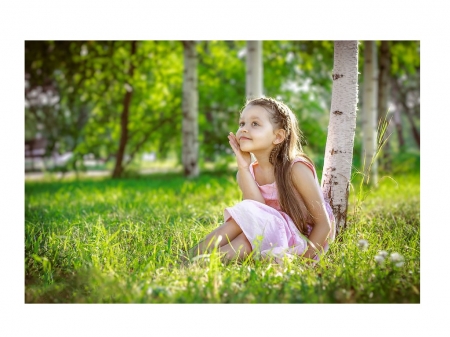 Little girl - princess, people, hair, belle, sightly, white, face, childhood, fair, grass, little, bonny, adorable, wallpaper, child, nature, beautiful, pink, sweet, nice, beauty, leg, photography, pretty, baby, hand, green, tree, cute, sit, kid, girl, dainty, summer, lovely, pure, comely, desktopnexus, blonde