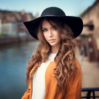 Cowgirl On A Bridge . .