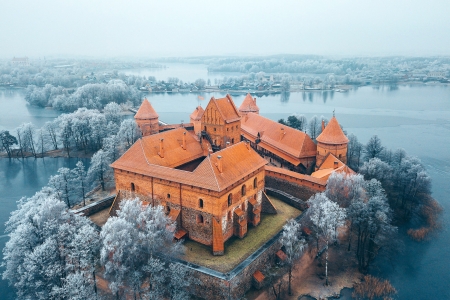 Trakai Island Castle, Lithuania - architecture, medieval, lithuania, castle