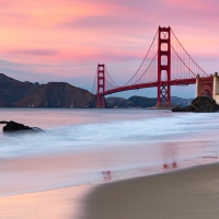 Golden Gate Bridge in San Francisco, California.