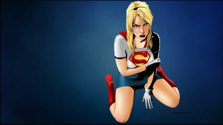 Supergirl Defeated wallpaper - fan art, fanpop, background, laptop, cartoon, 1920x1080 only, deviantart, kara danvers, hd wallpaper, anime, desktop, dc comics, desktop nexus, supergirl