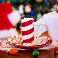 Gingerbread Cookies And Drink