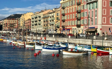 Boats in Nice, France - boats, France, marina, Nice