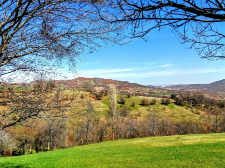 landscape - mountains, kosovo, feelds, beautiful