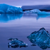 Ice Melted on Ocean