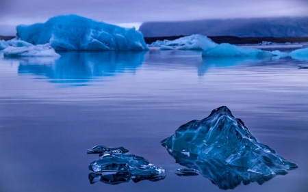 Ice Melted on Ocean