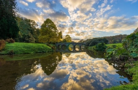 river bridge - nature, fun, cool, river, bridge