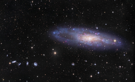 NGC 247 and Friends - fun, stars, cool, galaxies, space