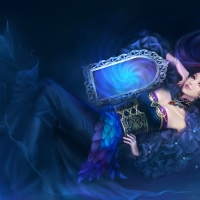 Lady and Magic Mirror