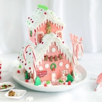 Pink Gingerbread House