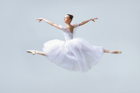 Ballerina - dancer, white, girl, ballerina