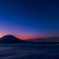 Clouds and Starry Sky at Dusk