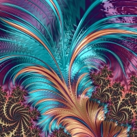 Multicolored abstract pattern