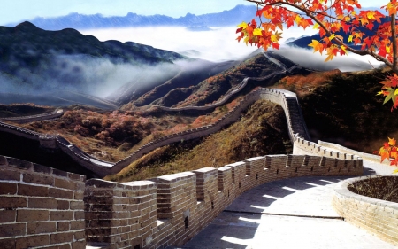 great wall of china - great, china, mountain, wall