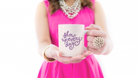 ♥ - hand, woman, card, quote, pink, jewel