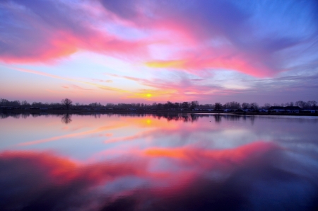 Amazing Lake Twilight Reflections