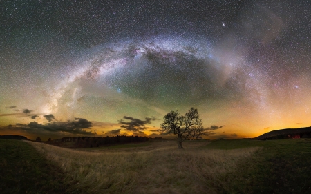 Night Sky - nature, landscape, night, stars, sky