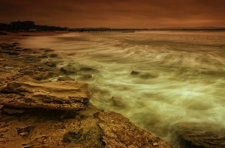 Waves - nature, ocean, sea, waves