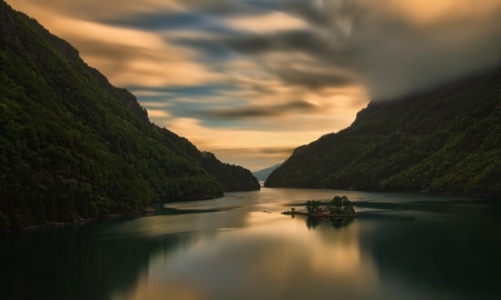 Beautiful Nature - nature, lake, mountain, cloud