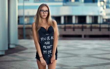 Beautiful with the Glasses - girl, lovely, sweet, hot