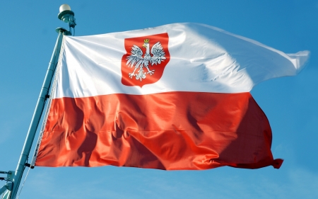 Polish Navy Flag - sky, flag, poland, navy