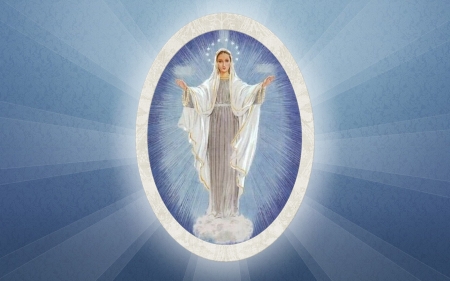 Blessing from Mother Mary - Mother of God, blessing, Virgin, Mary