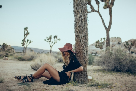 It's So Hot . . - desert, hats, fashion, western, cowgirl, style, outdoors, blondes, ranch, cactus