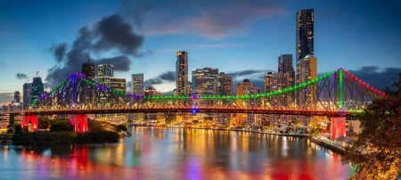 QLD river - fun, nature, lake, cool, bridge