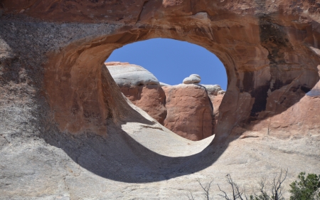 Tunnel Arch - arch, national park, rocks, America