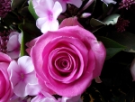 Spring Bouquet with Pink Roses