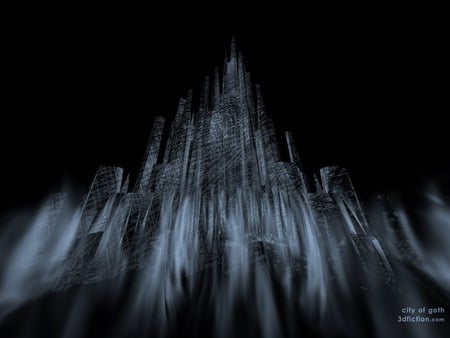 Xga City of Goth - gloomy, dark, castle, goth, city, gothic