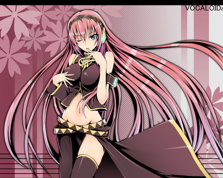 Magurine Luka - vocaloid, anime, pink, luka