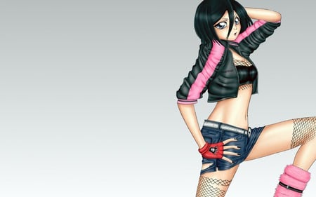 Rukia Pose - anime, rukia, bleach, hot