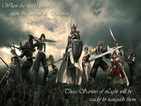 Dissidia: Fighting For Cosmos - heroes, cosmos, dissidia, final fantasy