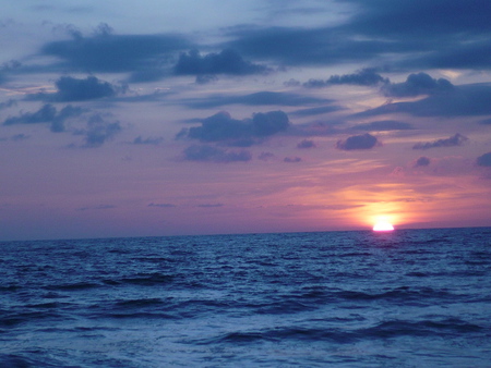 Morning Orb - sunrise, ocean, beach