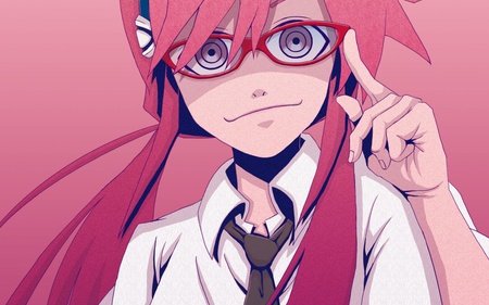 anime glasses - anime, girl