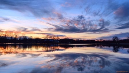 Clouds Reflected in the Lake