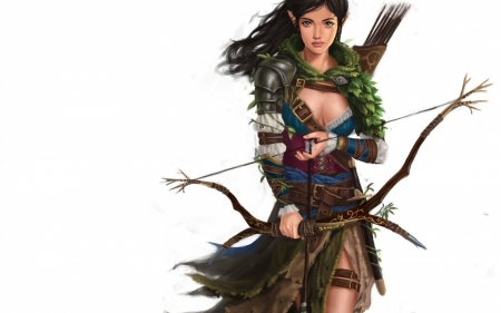 Archer - elf, girl, fantasy, archer