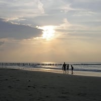 Twilight Walk on the Beach