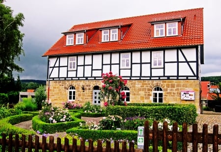 German House - house, germany, beautiful, old, building