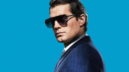 Henry Cavill - blue, man, actor, sunglasses, henry cavill