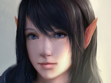 Elf - face, elf, girl, fantasy